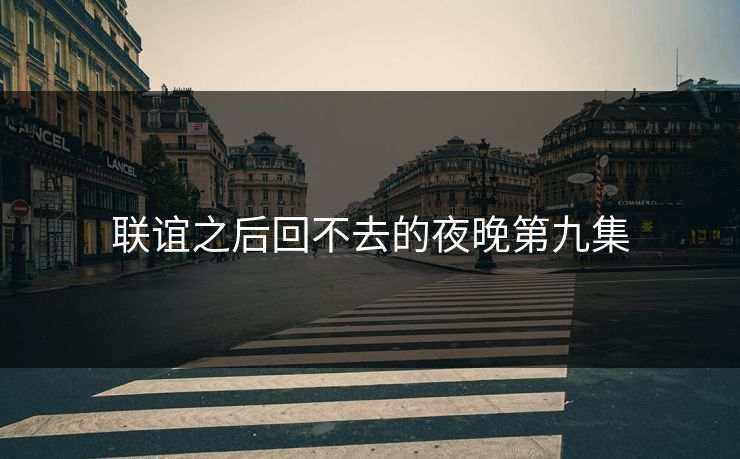 联谊之后回不去的夜晚第九集